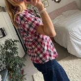 Button Down Plaid Shirt